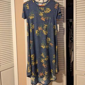 LuLaRoe (XXS) Carly Dress with Flowers